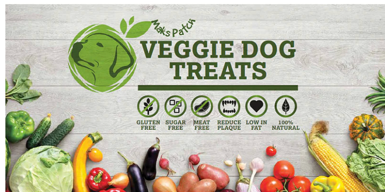 Vegan Dog Treats - Maks Patch Peanut Butter Crocodiles Medium