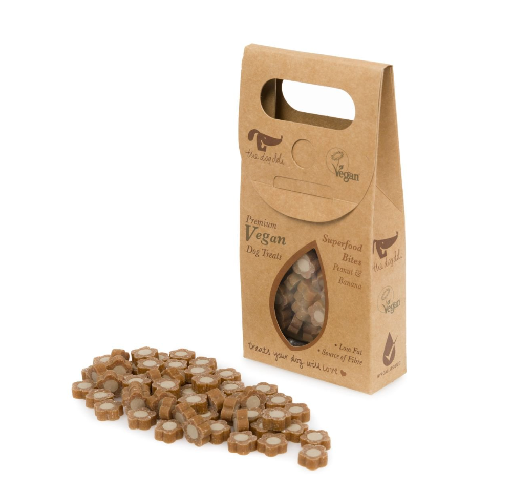 SUPERFOOD BITES WITH PEANUT & BANANA VEGAN DOG TREATS