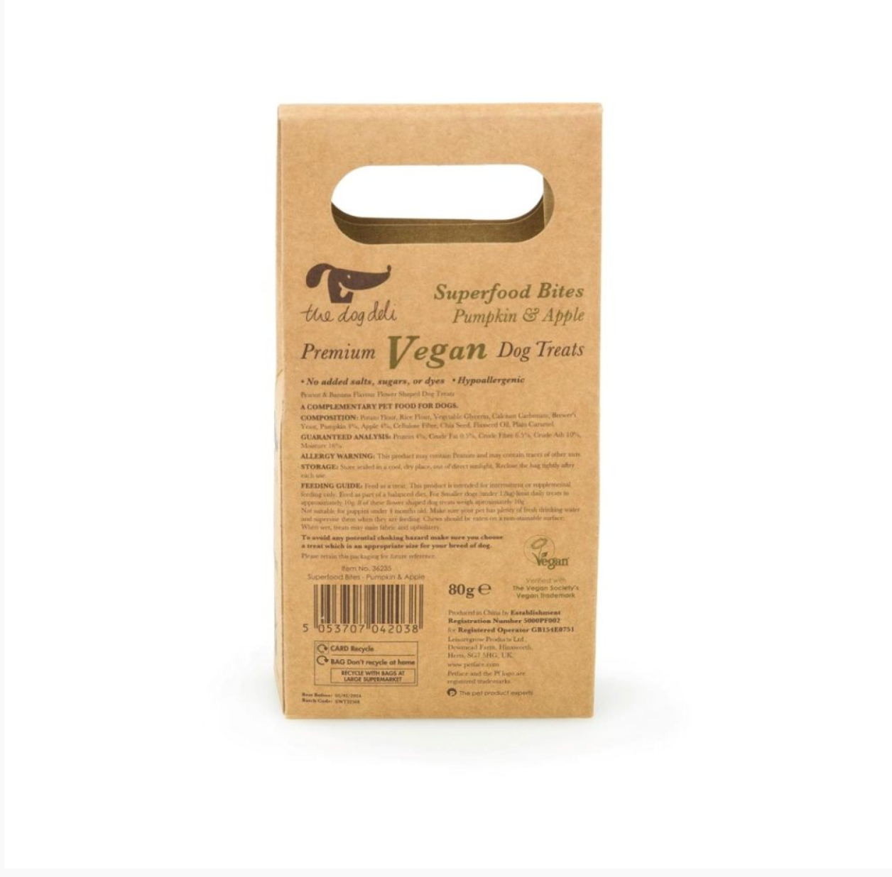 SUPERFOOD BITES WITH PUMPKIN & APPLE VEGAN DOG TREATS