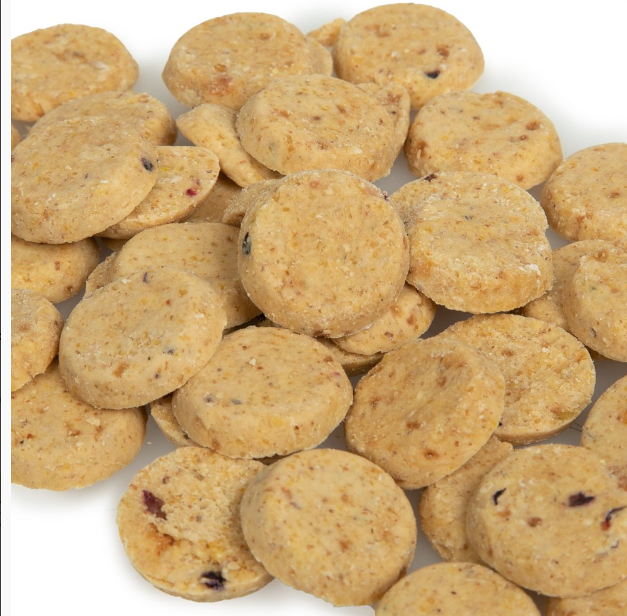 VEGAN DOG TREATS WITH PEANUT BUTTER, BLUEBERRY & APPLE