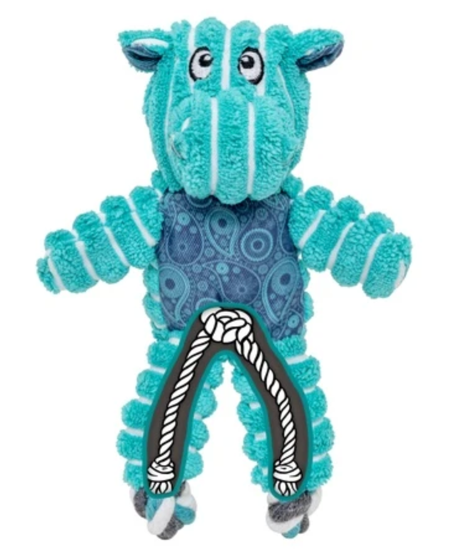 KONG Floppy Knots Hippo Jumbo XL-perfect for large puppies and dogs