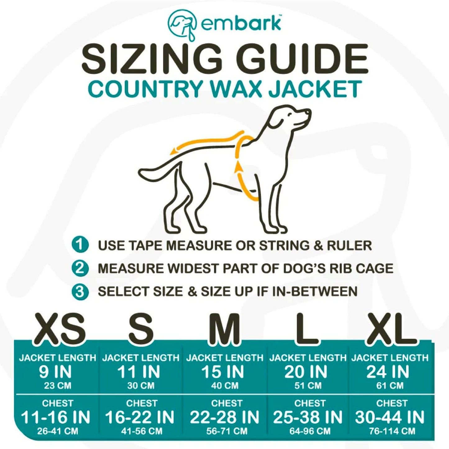 Embark Pets Wax Dog Jacket - Dog Coat for Cold Winters
