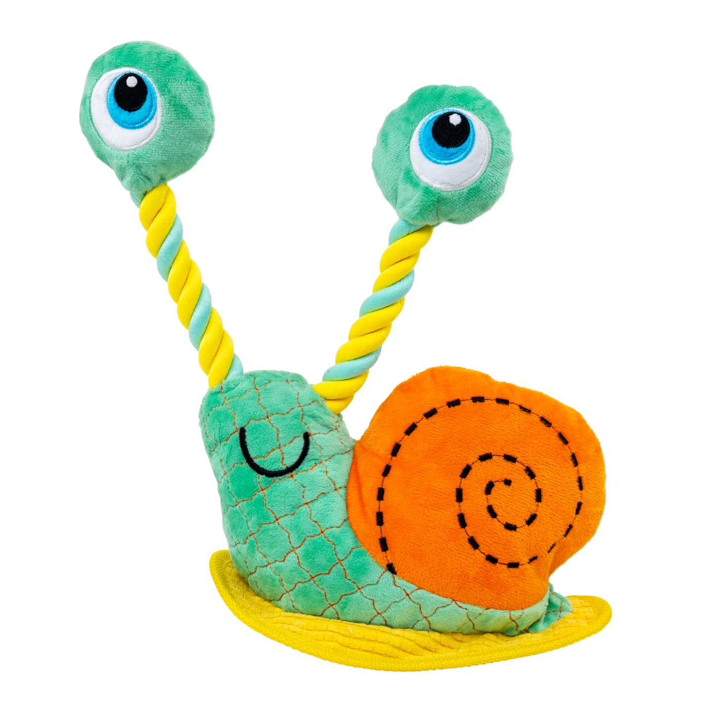KONG Bendeez Snail Dog Toy Large Tough Plush Toy