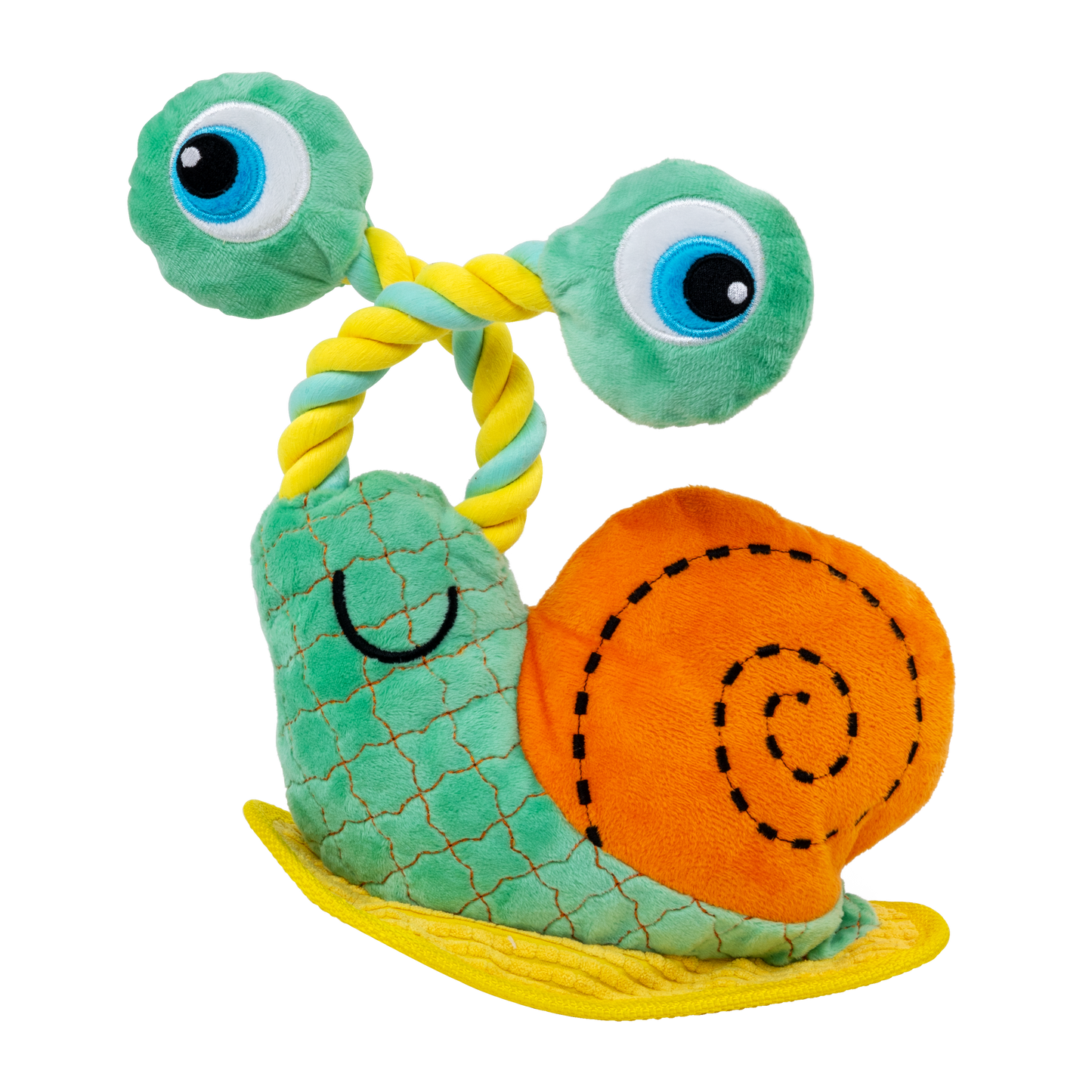 KONG Bendeez Snail Dog Toy Large Tough Plush Toy