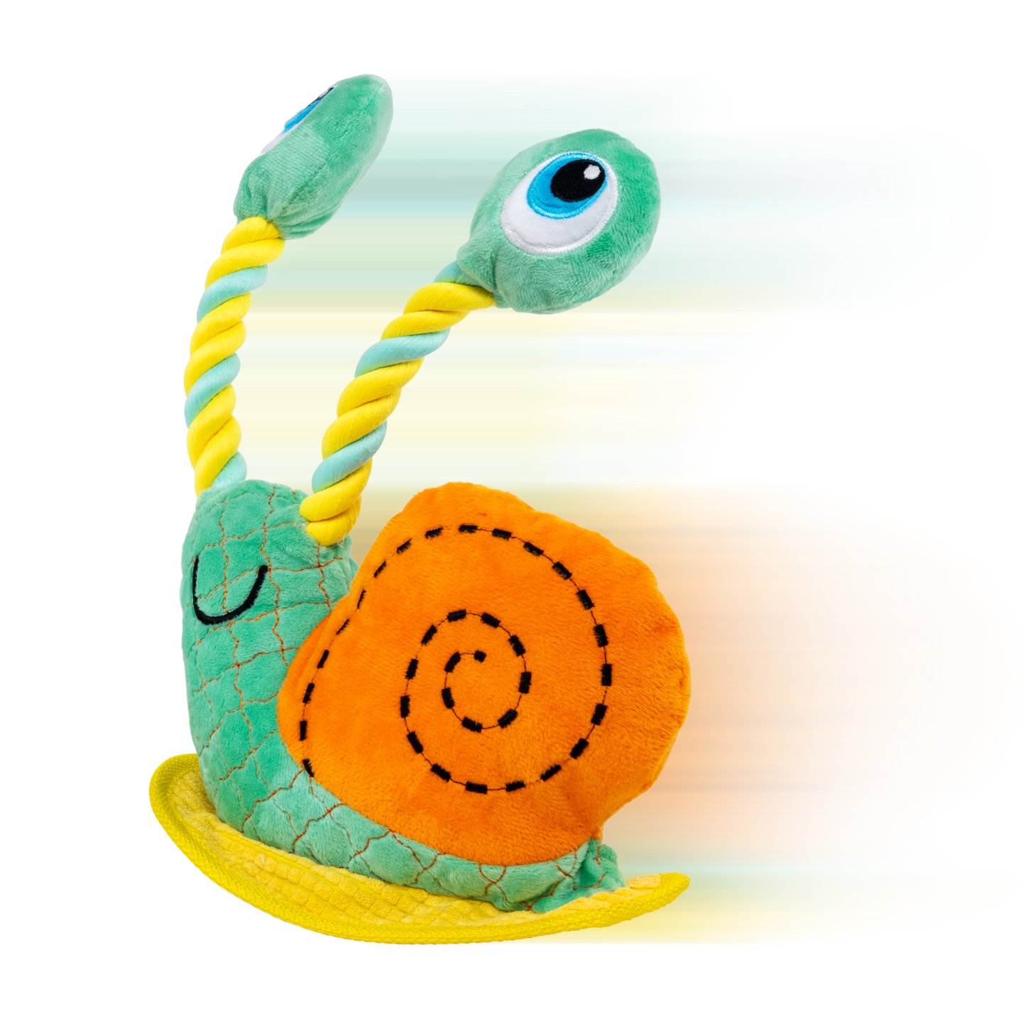 KONG Bendeez Snail Dog Toy Large Tough Plush Toy