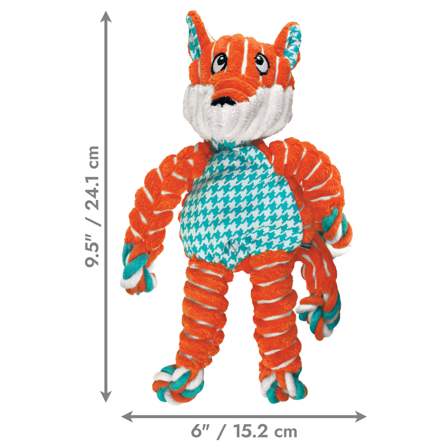 KONG Floppy Knots Fox - Small/ Medium KONG Floppy Knots are the newest arrival in the Knots tribe with a cheerful, floppy design allowing for great thrashing fun.