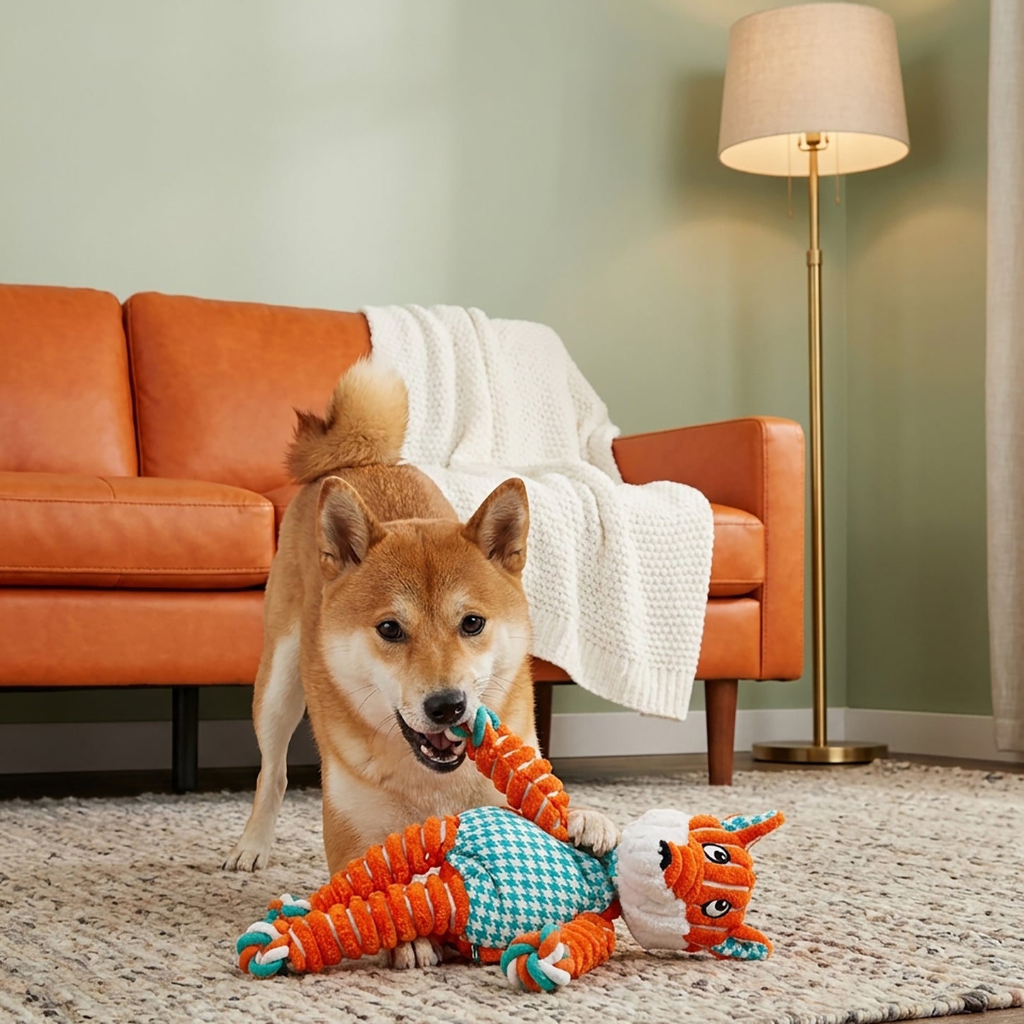 KONG Floppy Knots Fox - Small/ Medium KONG Floppy Knots are the newest arrival in the Knots tribe with a cheerful, floppy design allowing for great thrashing fun.