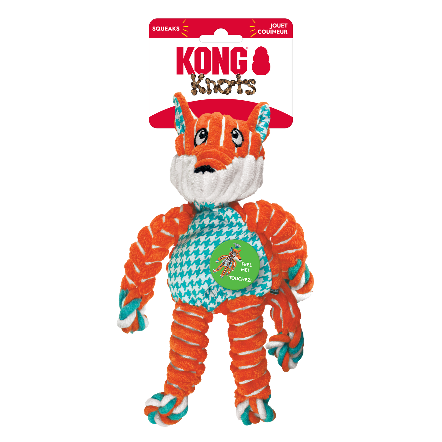 KONG Floppy Knots Fox - Small/ Medium KONG Floppy Knots are the newest arrival in the Knots tribe with a cheerful, floppy design allowing for great thrashing fun.
