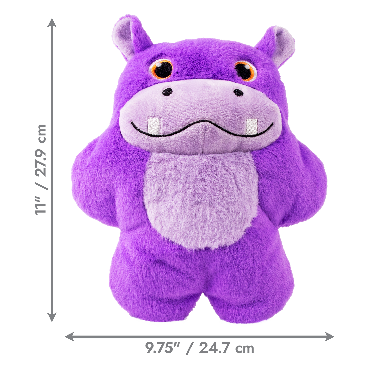 KONG Snuzzles XL colossal characters are plump-full of fun! Snuzzles XL’s full-body squeaker calls out with a long, low-tone bellow, and gives the toy a dense mouthfeel that engages play and rewards natural chewing behavior with every bite.