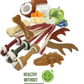 Vegan Dog Chews - Maks Patch Peanut Butter Dual Bones.Large