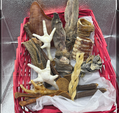 20 Piece Variety Pack Our Mixed treat boxes are a great way to give your dog a variety of natural & healthy treats.