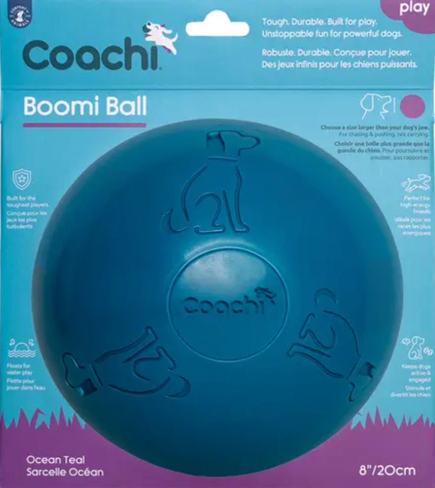 Boomi Ball by Coachi -The new version of the original Boomer ball, new colours and sizes perfect for dogs and puppies