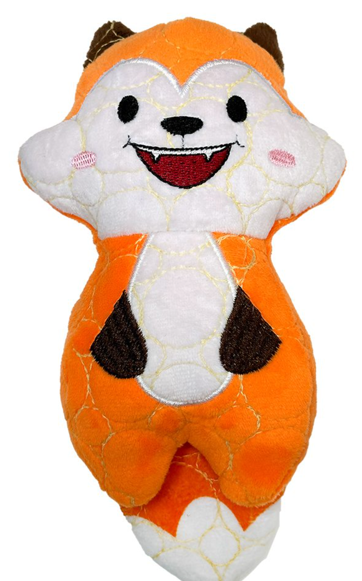 Fox Plush Tough Toy - Durable, Kevlar-Built, Squeaker for Strong Chewers