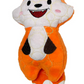 Fox Plush Tough Toy - Durable, Kevlar-Built, Squeaker for Strong Chewers