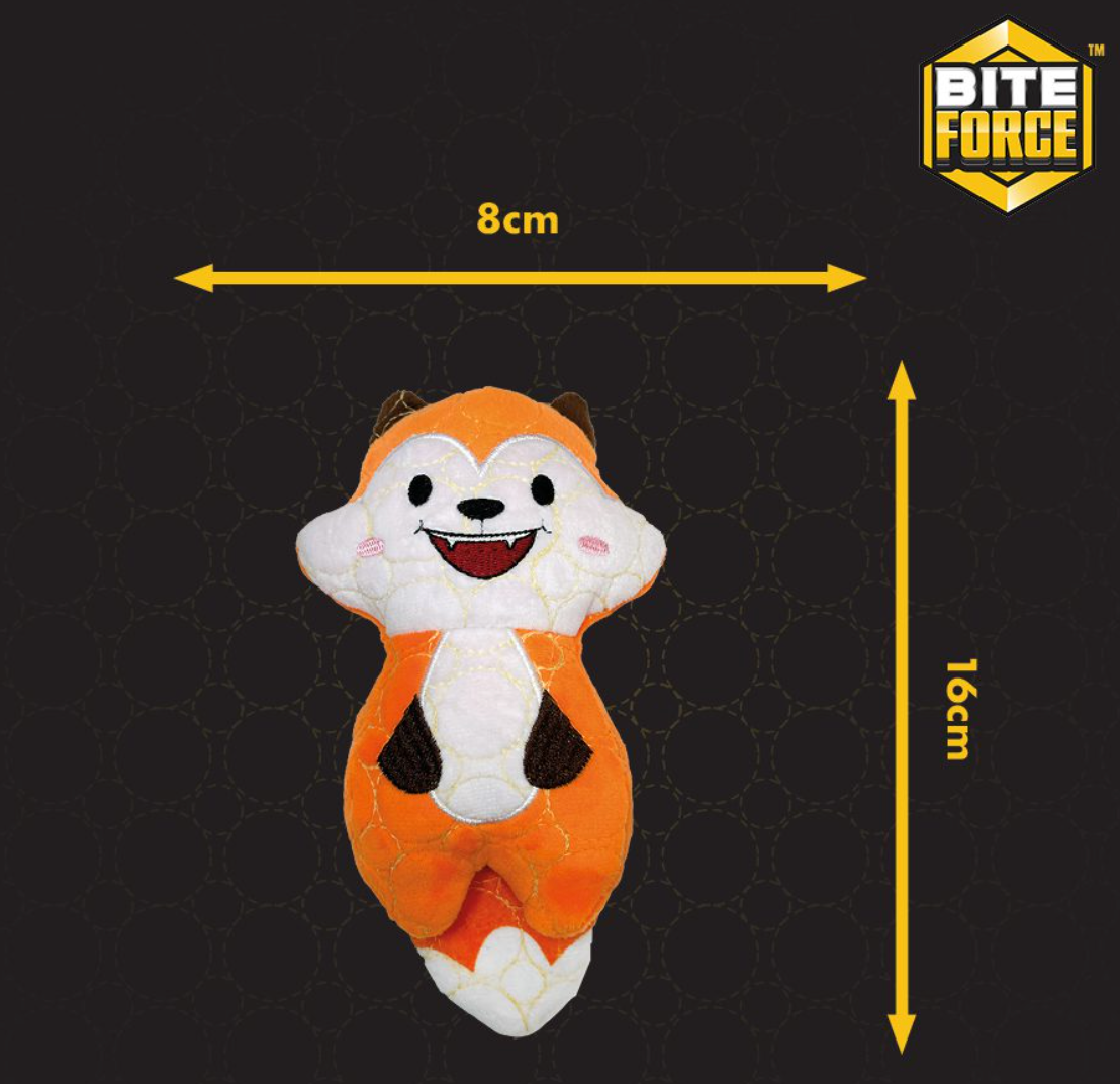 Fox Plush Tough Toy - Durable, Kevlar-Built, Squeaker for Strong Chewers