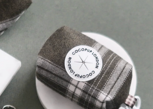 COCOPUP Olive Check Poop Bag Holder