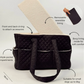 Cocopup Dog Carrier in Quilted Black.&nbsp;Combining ultimate comfort for your pup with effortless, chic functionality for you. Designed specifically for small dogs and puppies, this stylish tote-style carrier makes every outing easy.&nbsp;