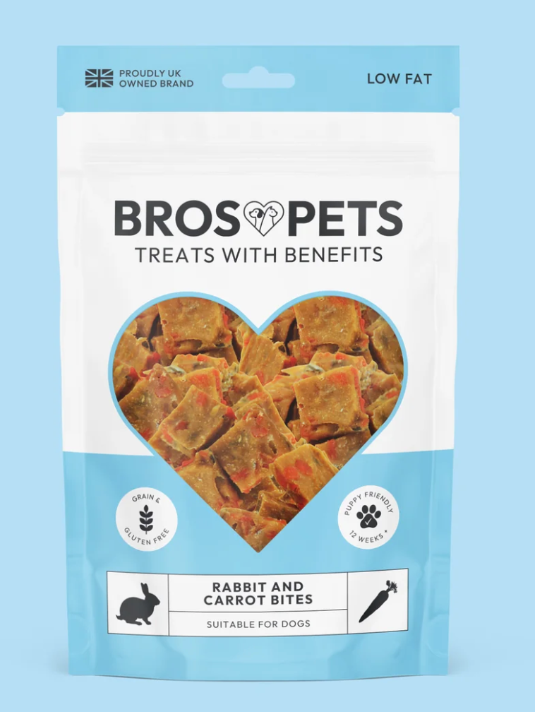 Bros Pets Treats Our Bites are the ultimate healthy snack for your pets, made with premium, single protein sources. Ideal for training or treating, these grain-free and gluten-free bites are packed with nutrients to support your pet's well-being.