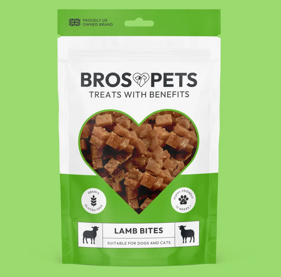 Bros Pets Treats Our Bites are the ultimate healthy snack for your pets, made with premium, single protein sources. Ideal for training or treating, these grain-free and gluten-free bites are packed with nutrients to support your pet's well-being.