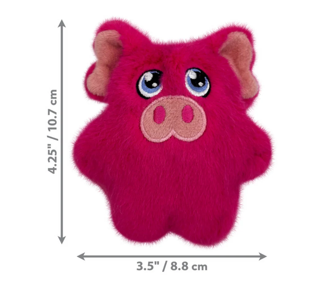 KONG Snuzzles Xsmall Dog Toy - Mini Llama-Mini Otter-Mini Frog-Mini Pig