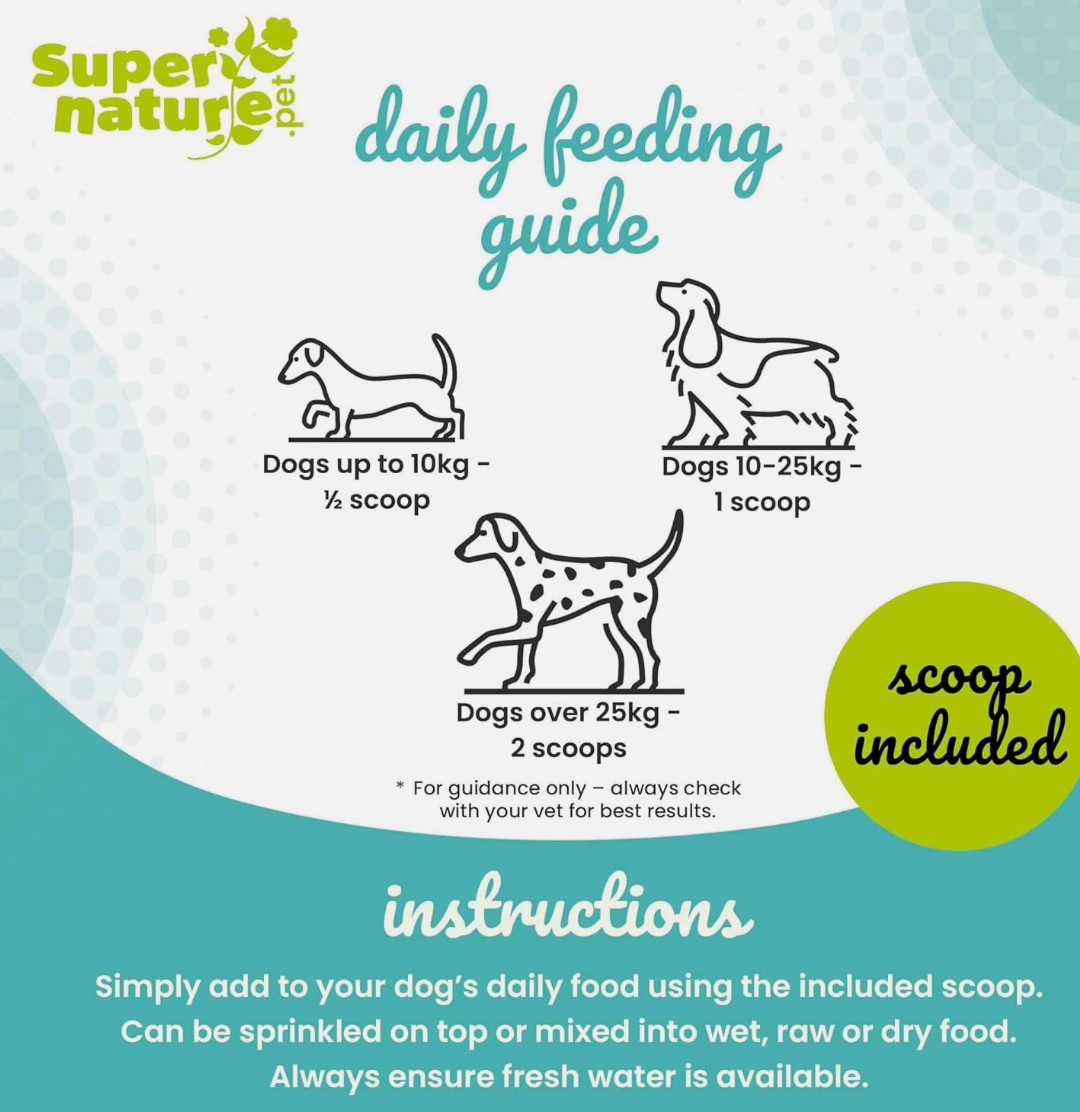 Supernature Plaque Remover for Dogs 60g | 100% Natural Dental Care, Reduces Plaque