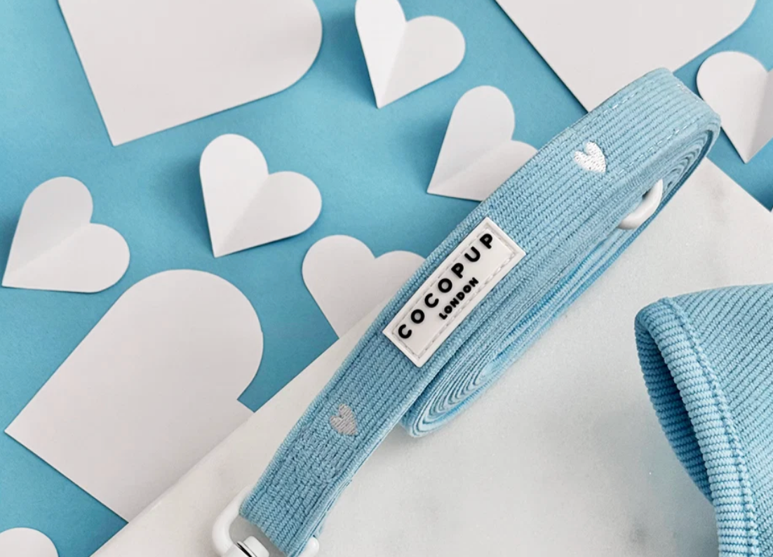 COCO PUP Blue Heart HARNESS SET