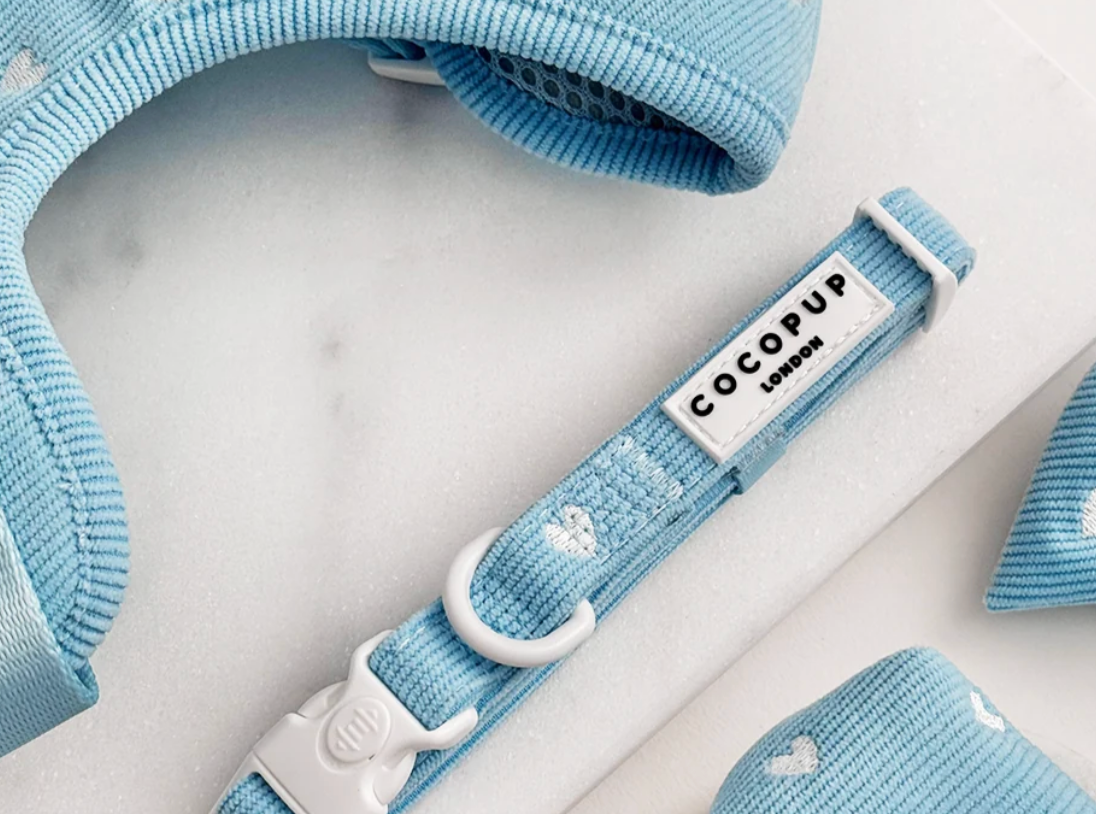 COCO PUP Blue Heart HARNESS SET