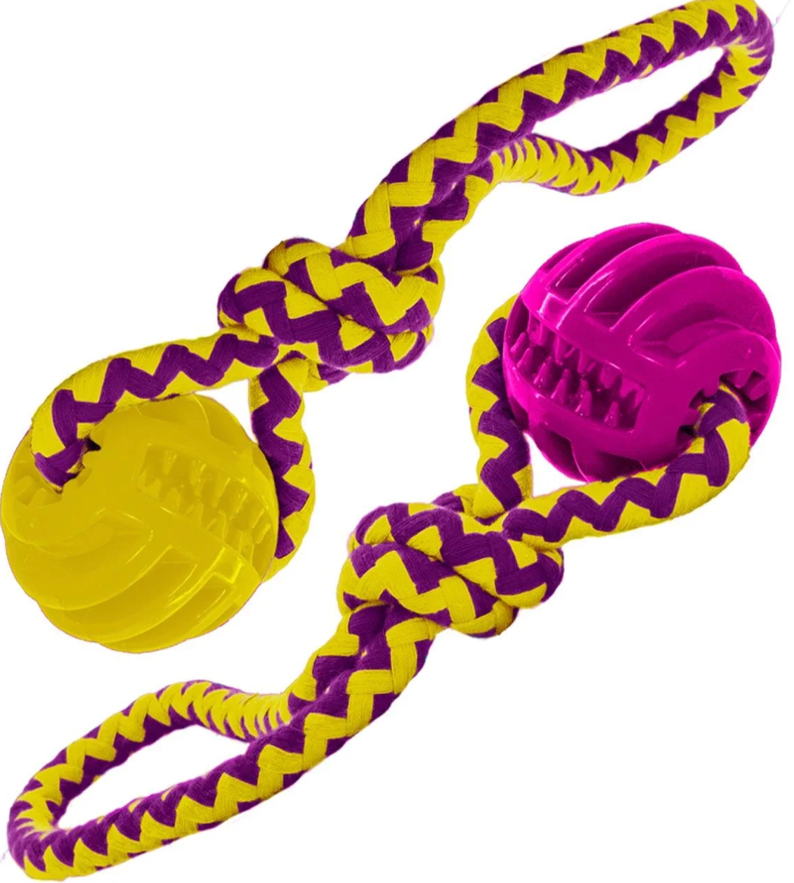 TUFFS Dog Life Chase and treat Ball in two different colours