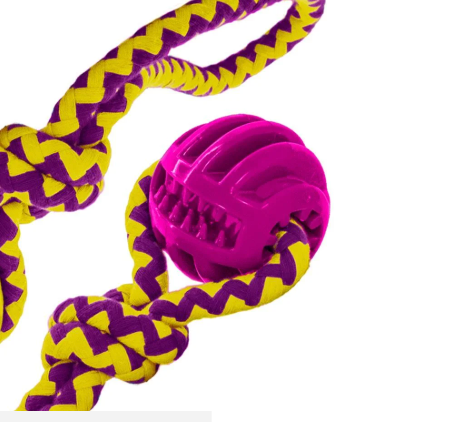 TUFFS Dog Life Chase and treat Ball in two different colours