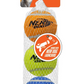 NERF Dog Squeak Tennis Balls - A pack of three brightly coloured tennis balls