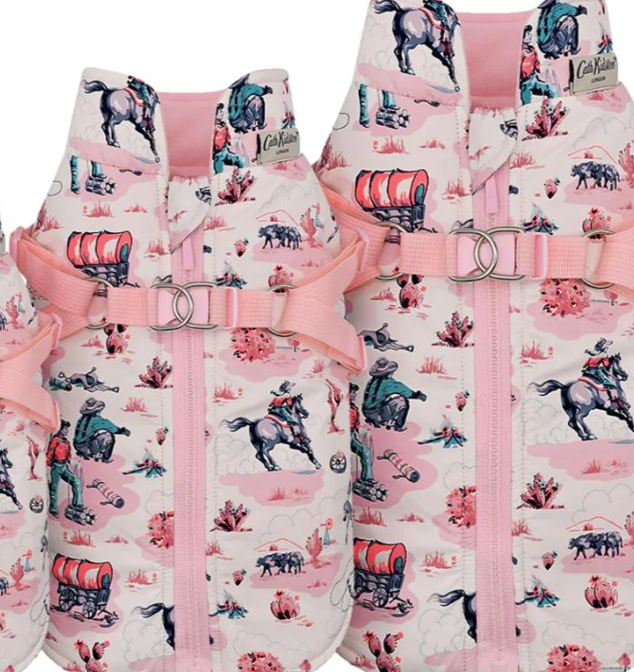 Cath Kidston Cowgirl Dog Coat with Harness