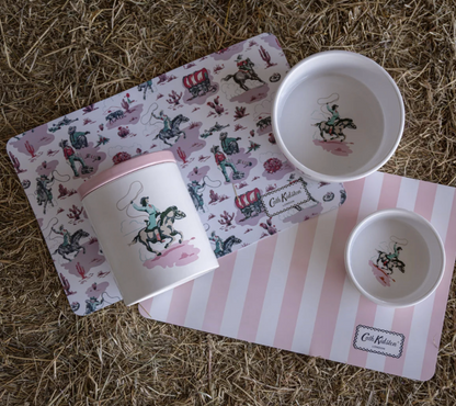 Cath Kidston Cowgirl Collection for feeding , sleeping and playing pure pink luxury