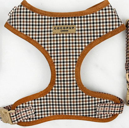 Cocopup Heritage Check Adjustable Neck Harness and Accessories