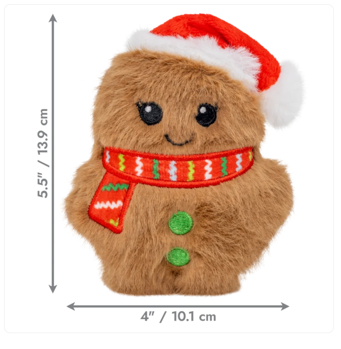 KONG Holiday Christmas Toys for Dogs and Puppies - Snuzzles range from XL to XS