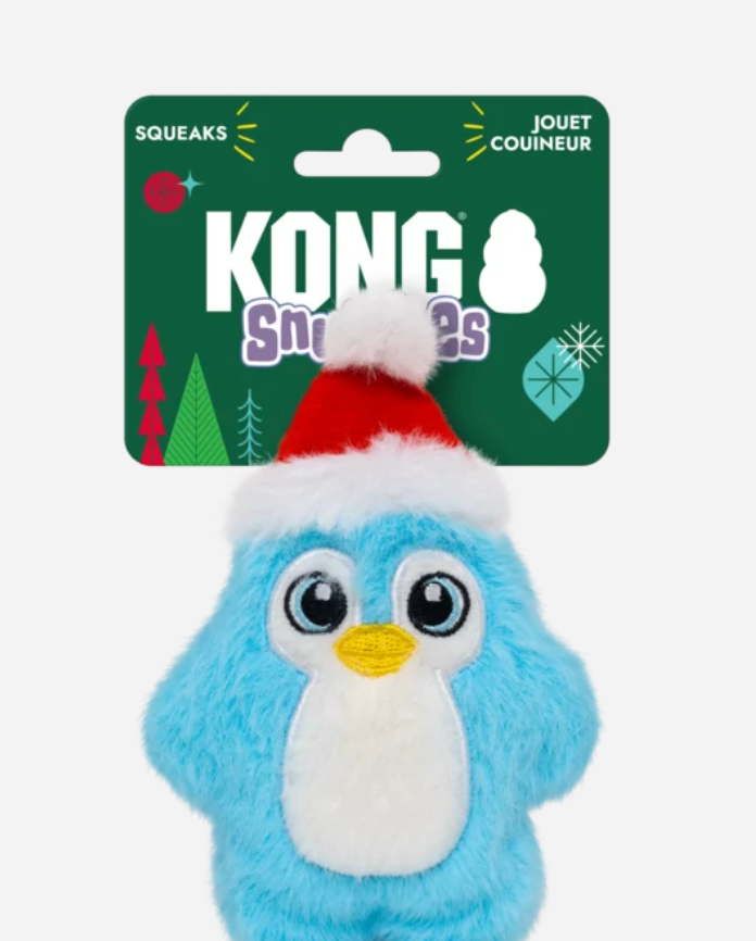 KONG Holiday Christmas Toys for Dogs and Puppies - Snuzzles range from XL to XS