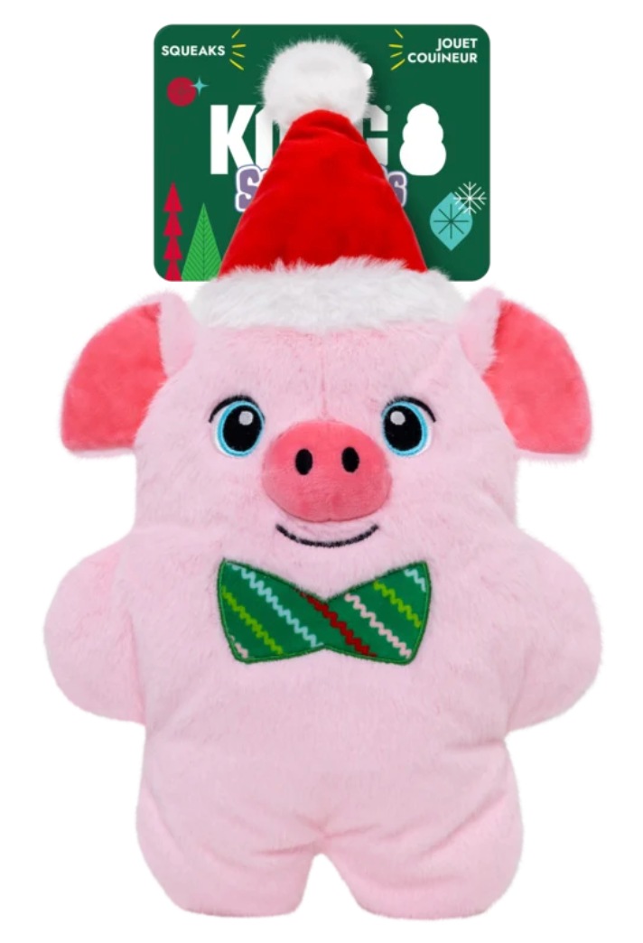 KONG Holiday Christmas Toys for Dogs and Puppies - Snuzzles range from XL to XS