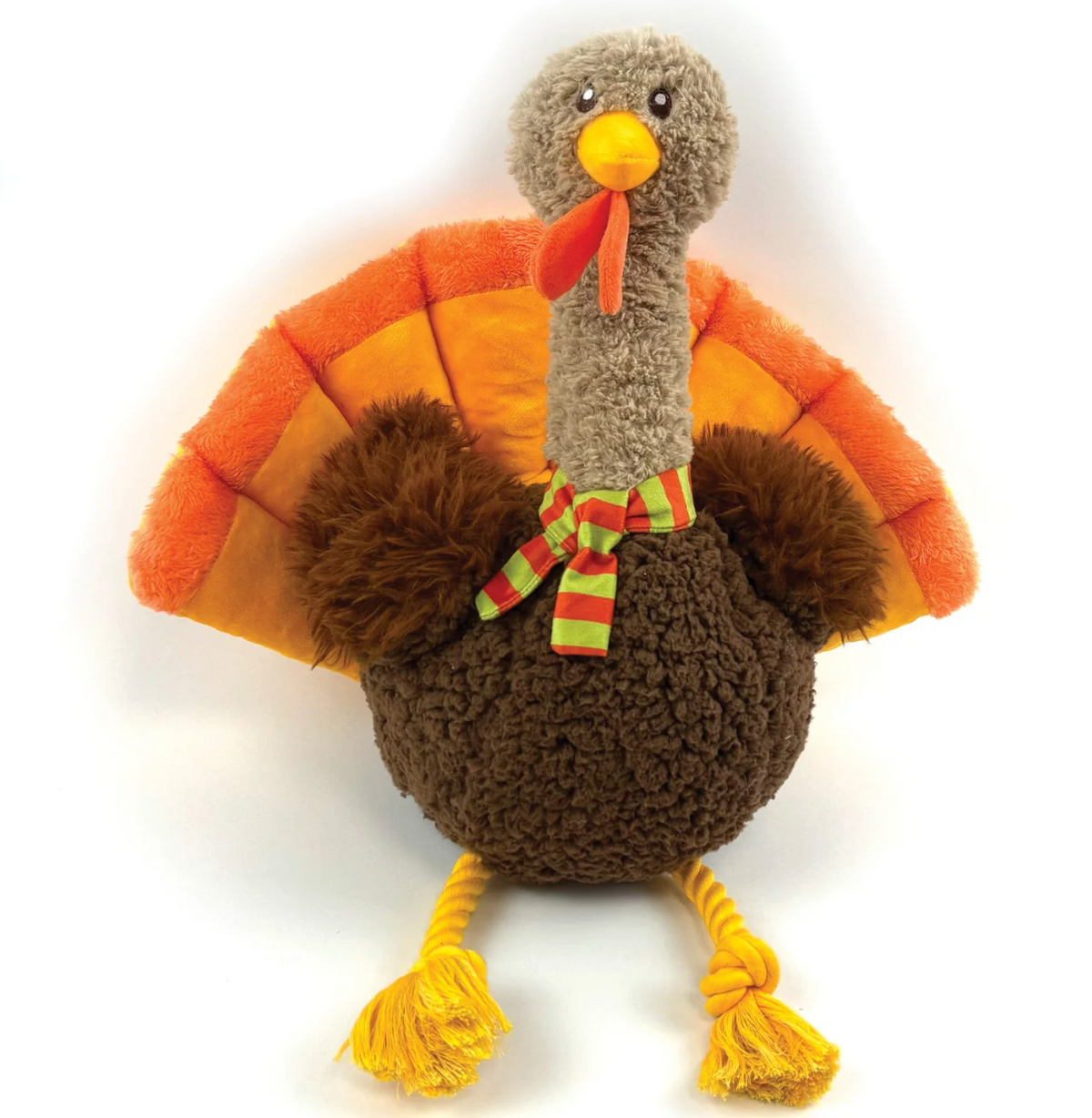 Jumbo Tommy Turkey 🦃 Plush Christmas Dog Toy by Happy Pet