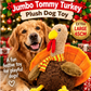 Jumbo Tommy Turkey 🦃 Plush Christmas Dog Toy by Happy Pet