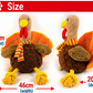 Jumbo Tommy Turkey 🦃 Plush Christmas Dog Toy by Happy Pet