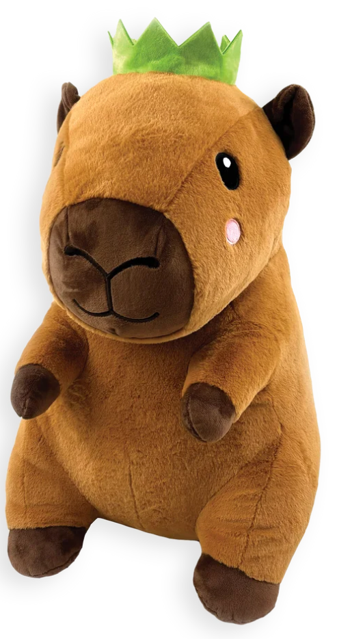 Happy Pet Corby Capybara Plush Dog Toy