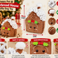 Happy Pet Gingerbread House Snuffle Dog Toy Treat Puzzle Foraging Christmas Fun and red velvet plush dog toy