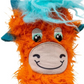 KONG Kickeroo Highland Cows are the perfect toy for your cool kitty! A bright shaggy 'do and long plush body filled with catnip