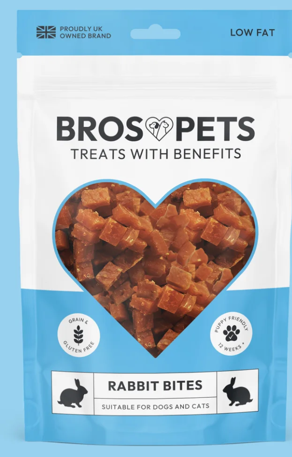 Bros Pets Treats Our Bites are the ultimate healthy snack for your pets, made with premium, single protein sources. Ideal for training or treating, these grain-free and gluten-free bites are packed with nutrients to support your pet's well-being.