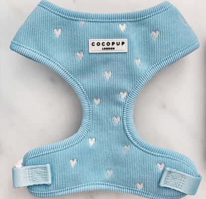 COCO PUP Blue Heart HARNESS SET