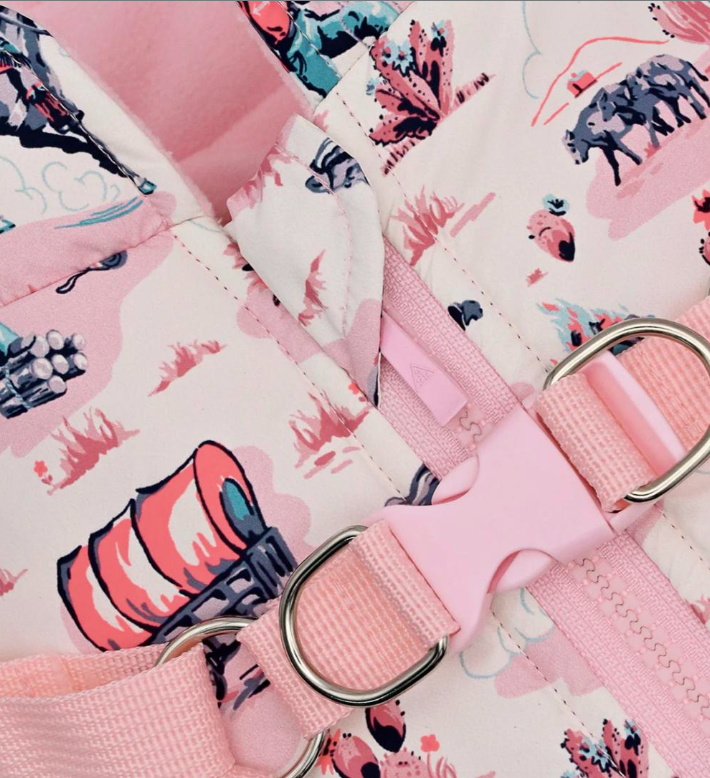 Cath Kidston Cowgirl Dog Coat with Harness