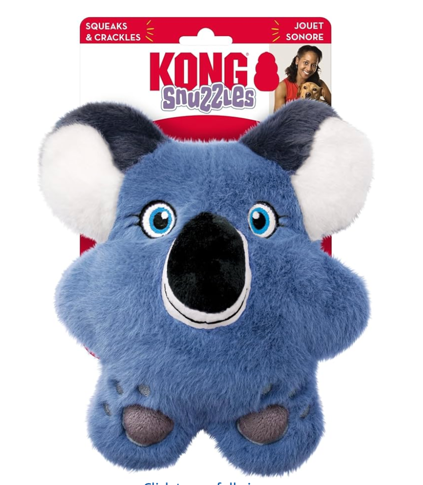 KONG Snuzzles Dog Toy X-Large and Medium– Plush Squeaky Dog Toy for Large Breeds – Ultra-Soft, Crinkle Sounds, Durable Interactive Dog Chew Toy for Medium & Large Dogs