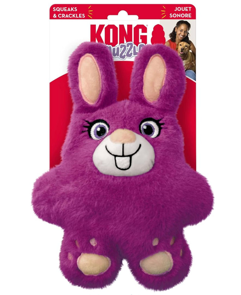 KONG Snuzzles Dog Toy X-Large and Medium– Plush Squeaky Dog Toy for Large Breeds – Ultra-Soft, Crinkle Sounds, Durable Interactive Dog Chew Toy for Medium & Large Dogs