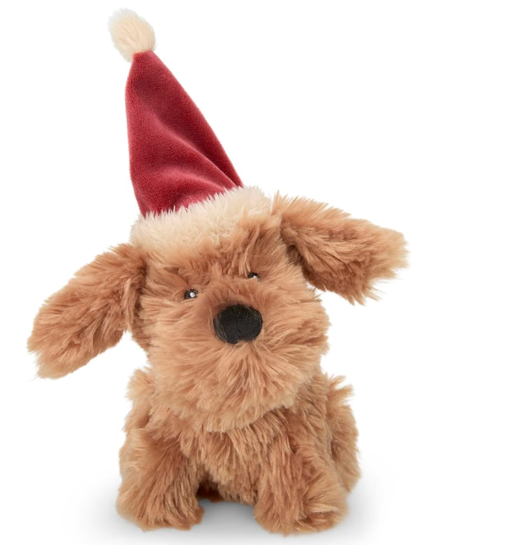 Petface  Dog Toy has had a winter makeover ready for Christmas! With a cute smiley face, crinkle leaves and a built in squeaker.