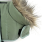 Khaki Green Puffer Dog Coat