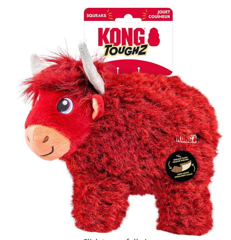 KONG TOUGHZ toy range including Highland Cow and Mammoth